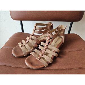 Croft & Barrow Womens Brown Sandals Ortholite Comfort Insoles 6.5